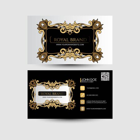 Business Card with golden colorのイラスト素材