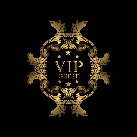 VIP guest luxury design. Design element with original, brand, product, quality, vip.のイラスト素材