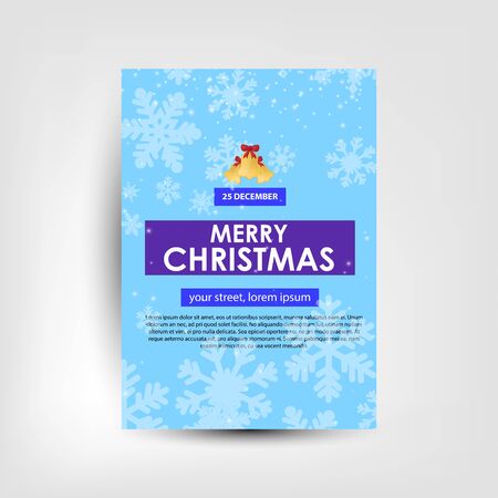 Merry Christmas party invitation Party Invitation Card Christmas Party poster Holiday design template Christmasのイラスト素材