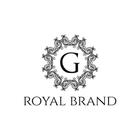 Logo Luxury Royal brand for luxurious corporateのイラスト素材
