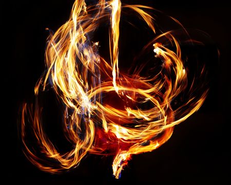 In the dance of fireの写真素材