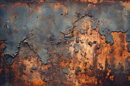 Rusty metal texture. Rusty metal background. Abstract rusty metal background with AI-Generated Images.の素材