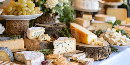 A table full of cheeseの素材