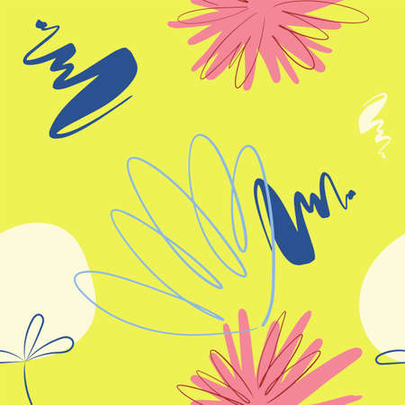 Modern aesthetic in a minimalist abstract pattern. Contemporary seamless background is suitable for...