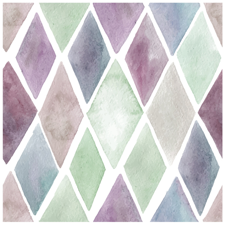 Watercolor seamless pattern. Vector illustrationのイラスト素材