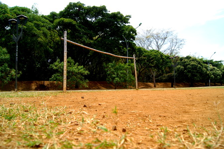 park soccer fieldの写真素材
