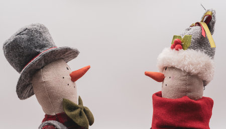 Rag snowmenの写真素材