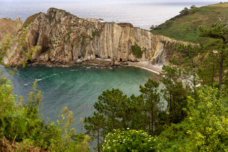 Beach of silence in Asturiasの写真素材