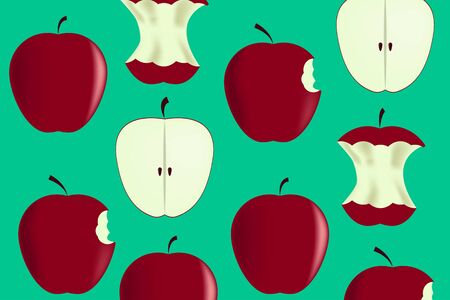 apple background. apple pattern. eps 10のイラスト素材