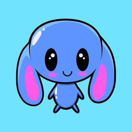 cute kawaii characterのイラスト素材