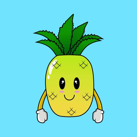 cute pineaplleのイラスト素材