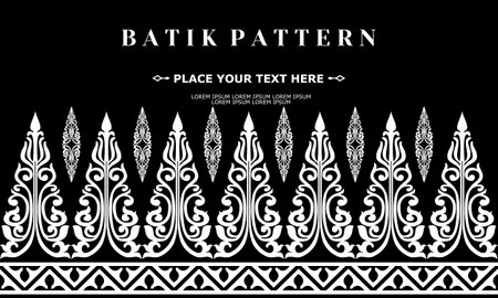 vector luxury and elegant traditional batik ornament patternのイラスト素材