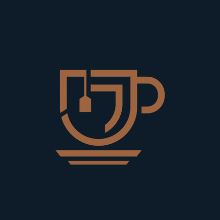 Tea Shop Logo Designのイラスト素材