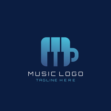 Vector Graphic Design, Music Logo Designのイラスト素材