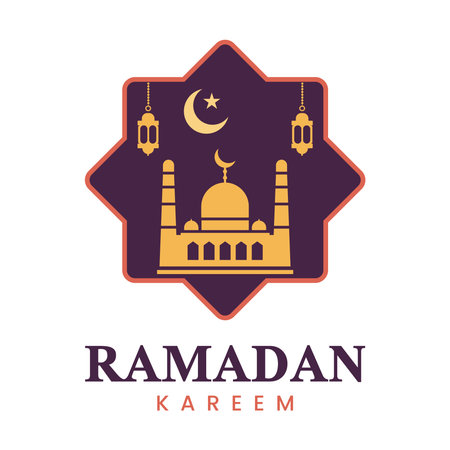 Ramadan kareem logo vector designのイラスト素材