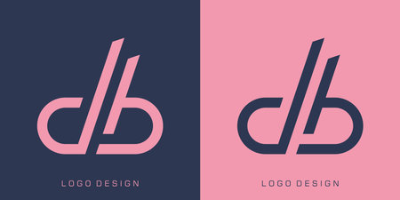 Letter DB Logo Design Templateのイラスト素材