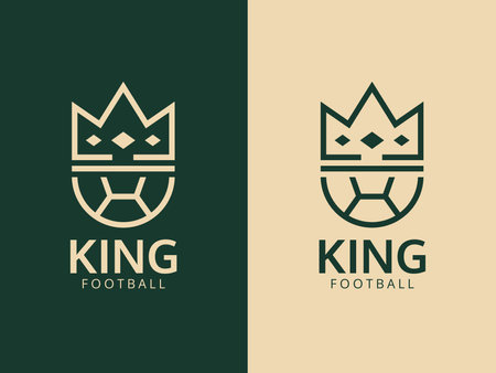 Football King Logo Design Templateのイラスト素材