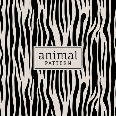 Animal pattern with text in the center, stylish cover for games, postcards, wallpapers, graphic...