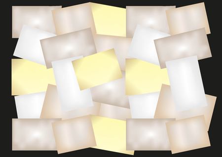 collage of empty old newspaper clippings - template for print or presentationのイラスト素材