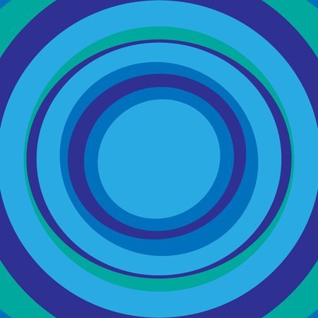 blue and green concentric circles abstract background with copy space in the middle vectorのイラスト素材