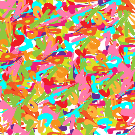 Colorful abstract psychedelic background. crazy vector illustration perfect for for music, party, and spring or summer themesのイラスト素材