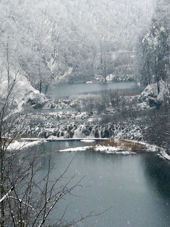 the Plitvicka National Park, Croatiaの写真素材