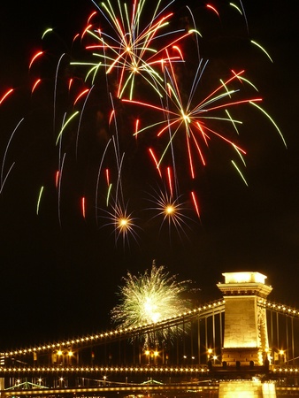 firework, Saint Stephen King Day, Budapest, Hungaryの写真素材