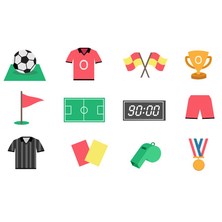 Football icon setのイラスト素材