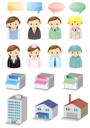Icon material for businessのイラスト素材