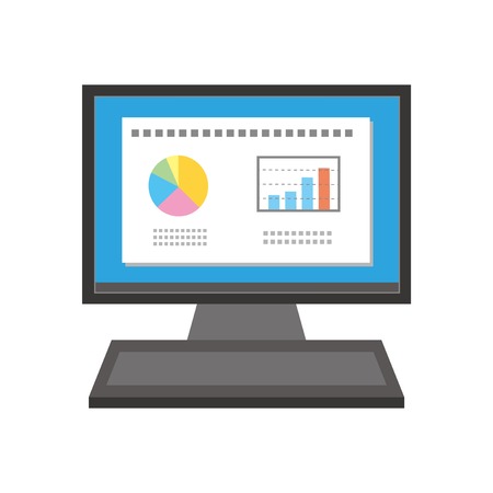 Desktop PCのイラスト素材