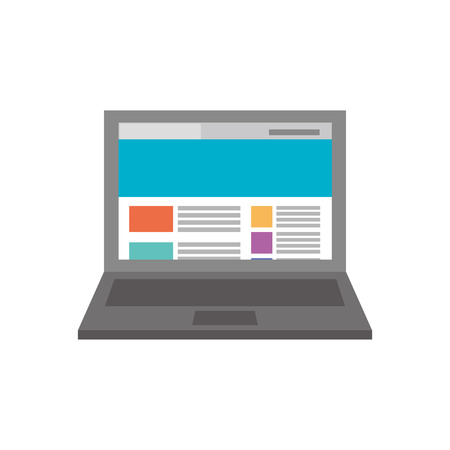 Responsive design image laptop PCのイラスト素材