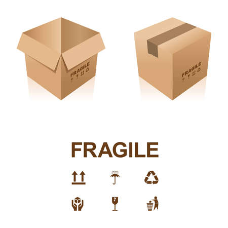 Cardboard Boxesのイラスト素材