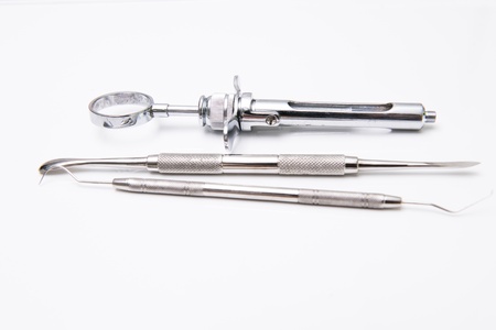 Dental tools in dental clinicの写真素材