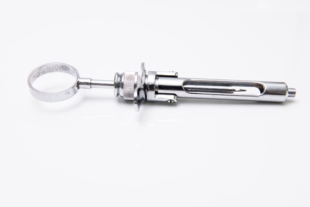hypodermic syringe for dental clinicの写真素材