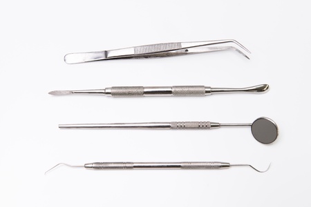 Dental tools in dental clinicの写真素材
