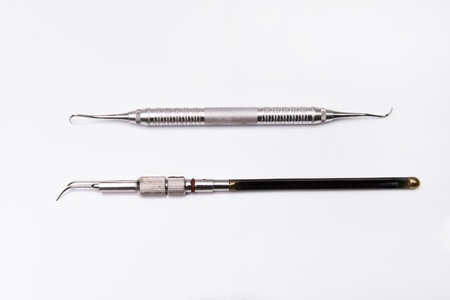 Dental tools in dental clinicの写真素材