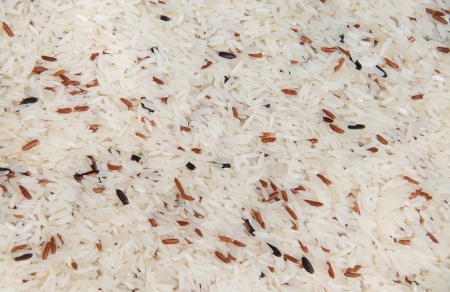 Jasmine rice mix with Brown riceの写真素材