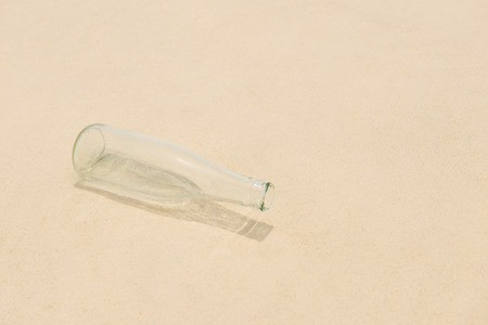 A bottle of water on beach