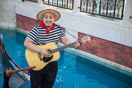 MACAU, CHINA - MAY 22th 2014 : The Venetian Hotel, Macao - The famous shopping mall, luxury hotel and the largest casino in the worldのeditorial素材