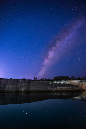 Star on night skyの写真素材