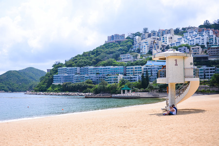 HONG KONG - JUN 12: Repulse Bay, is a bay in the southern part of Hong Kong Island and nearly Kwun Yim Shrine is a Taoist shrine at the southeastern end of Repulse Bay on June 12, 2015.のeditorial素材
