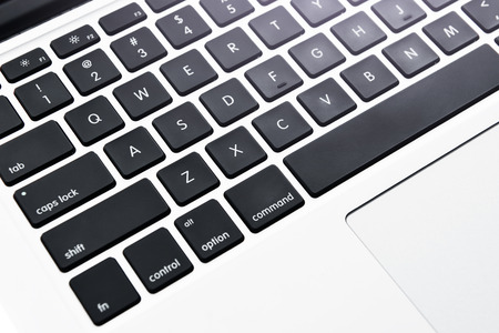 Closeup picture of modern keyboard.の写真素材