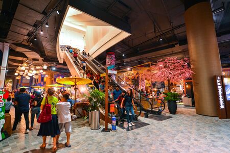 BANGKOK, THAILAND - November 27, 2018 The photo of Icon Siam Department Store at Chao Phraya River Side , Bangkok. The Biggest shopping Mall in Bangkok.のeditorial素材