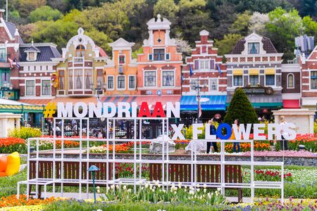 SEOUL,SOUTH KOREA-APR 24 ,2019: Everland Resort is a theme park and vacation resort located in Yongin. The most famous amusement park in South Korea.のeditorial素材
