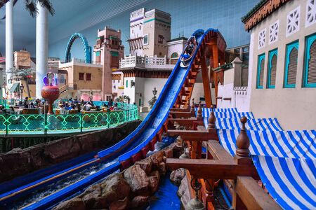 SEOUL, SOUTH KOREA - APR 24, 2019:  The Indoor Adventure world of Lotte World (Lotte Land) theme park. Lotte World is a major recreation complex in Seoul, South Korea.のeditorial素材