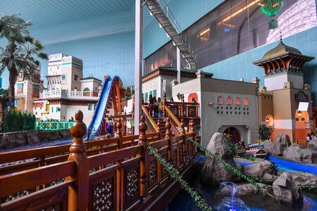 SEOUL, SOUTH KOREA - APR 24, 2019:  The Indoor Adventure world of Lotte World (Lotte Land) theme park. Lotte World is a major recreation complex in Seoul, South Korea.のeditorial素材