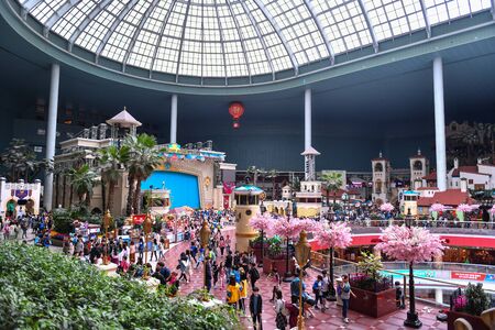 SEOUL, SOUTH KOREA - APR 24, 2019:  The Indoor Adventure world of Lotte World (Lotte Land) theme park. Lotte World is a major recreation complex in Seoul, South Korea.のeditorial素材