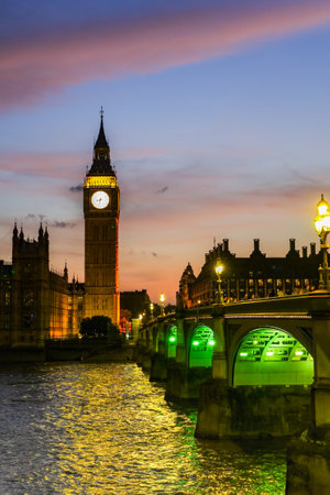 LONDON, UK - AUG 31, 2024- Westminster palace or Houses of parliament and Big Ben tower, London, UK.のeditorial素材