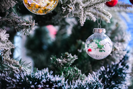 Christmas Tree decoration for festival celebrationの写真素材