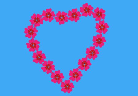 Love, Valentine day and heart design. Vector concept of positive emotional, mental states of humanity. For your celebrating of any kind of love, wedding or couple, passion, or wrapping stuff.のイラスト素材